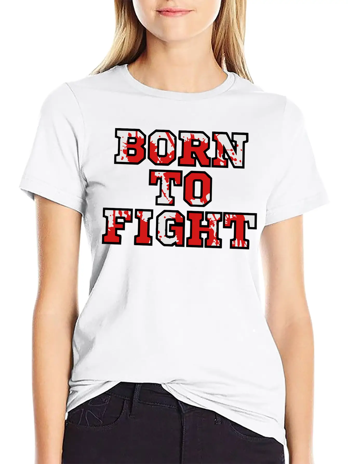 Born To Fight Unisex Casual T-Shirt – Clean Design For Daily Comfort