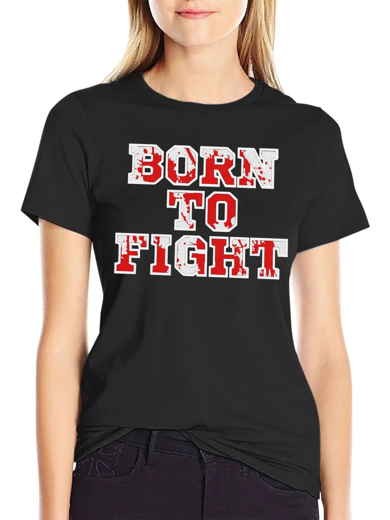 Born To Fight Unisex Casual T-Shirt – Clean Design For Daily Comfort