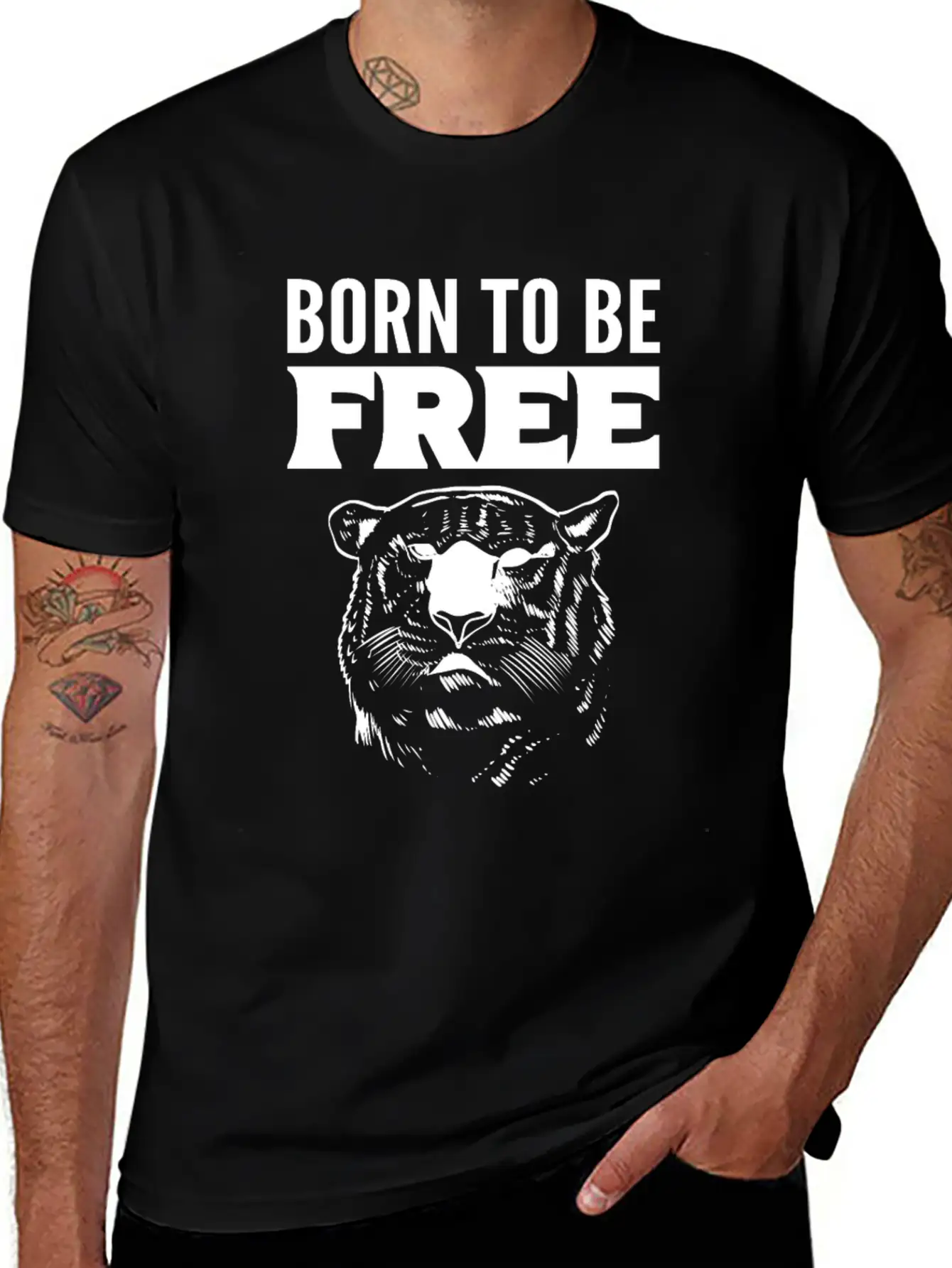 Born To Free Wildlife Rehabilitator Gift Stylish Everyday T-Shirt – Unisex Basic Cotton Tee