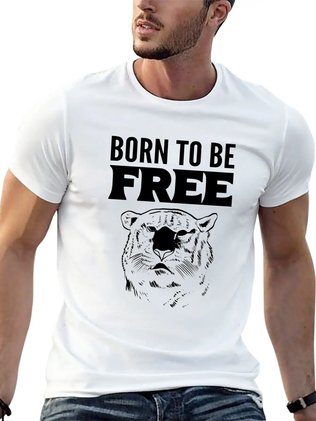 Born To Free Wildlife Rehabilitator Gift Stylish Everyday T-Shirt – Unisex Basic Cotton Tee
