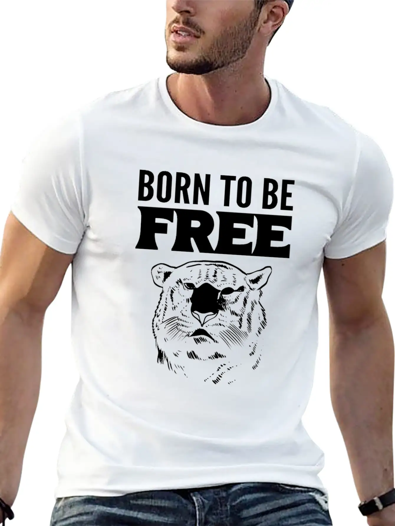 Born To Free Wildlife Rehabilitator Gift Stylish Everyday T-Shirt – Unisex Basic Cotton Tee