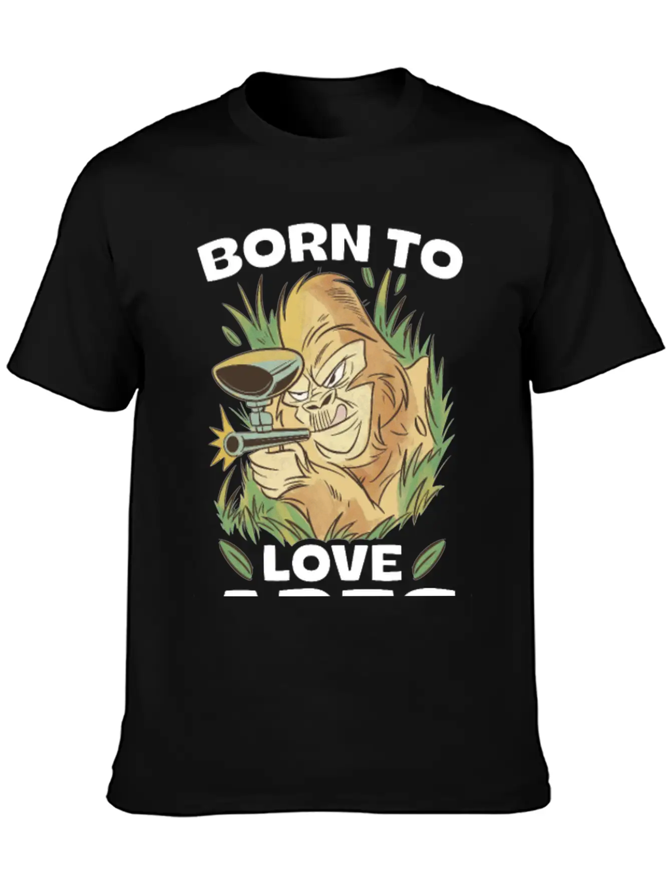 Born To Love Apes Forced To Go To School Unisex Casual T-Shirt – Clean Design For Daily Comfort