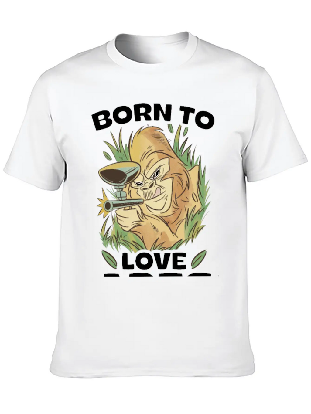 Born To Love Apes Forced To Go To School Unisex Casual T-Shirt – Clean Design For Daily Comfort