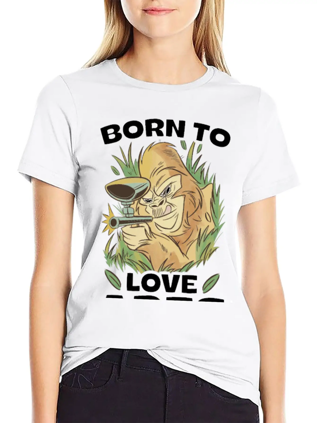 Born To Love Apes Forced To Go To School Unisex Casual T-Shirt – Clean Design For Daily Comfort