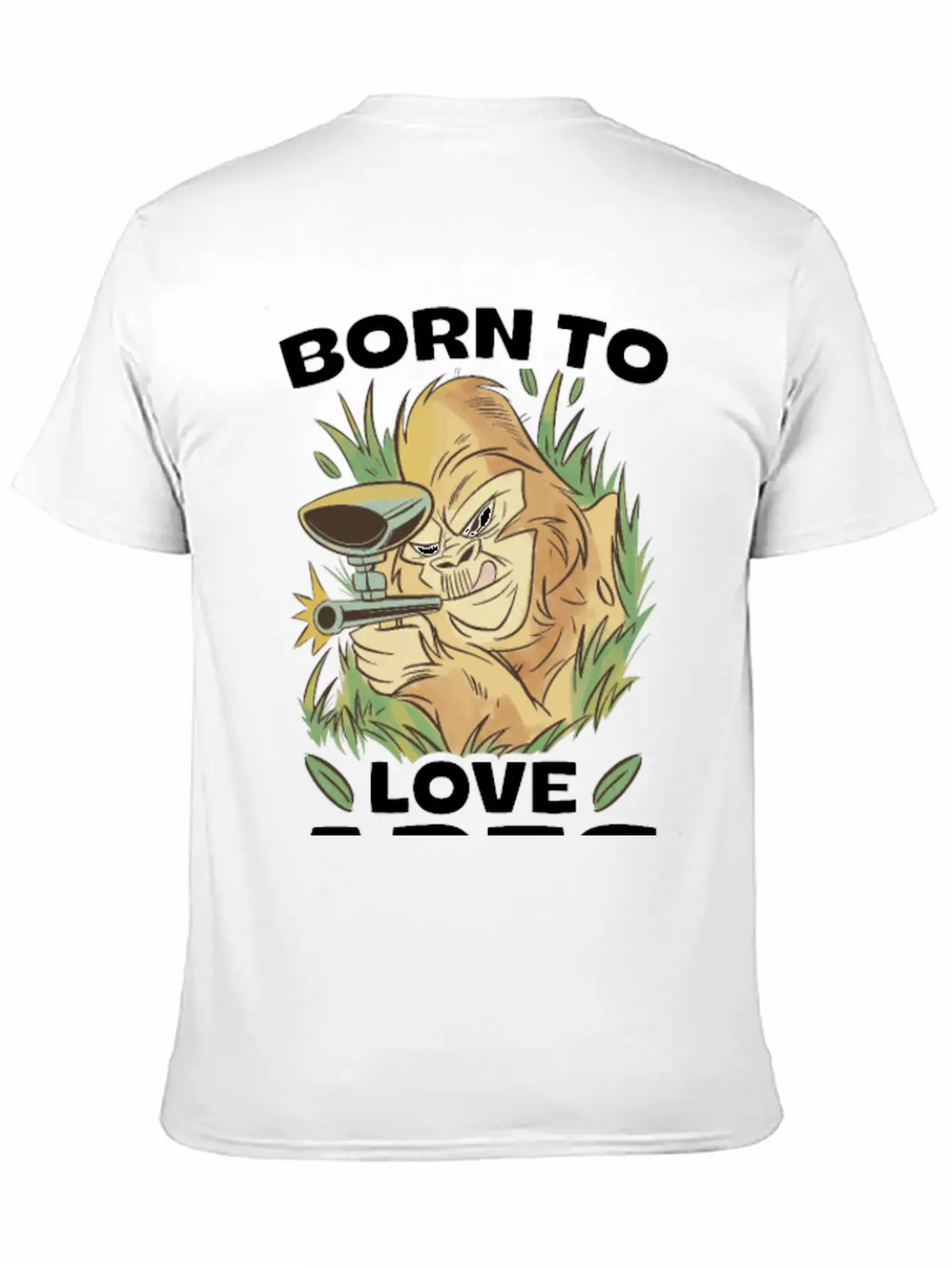 Born To Love Apes Forced To Go To School Unisex Casual T-Shirt – Clean Design For Daily Comfort