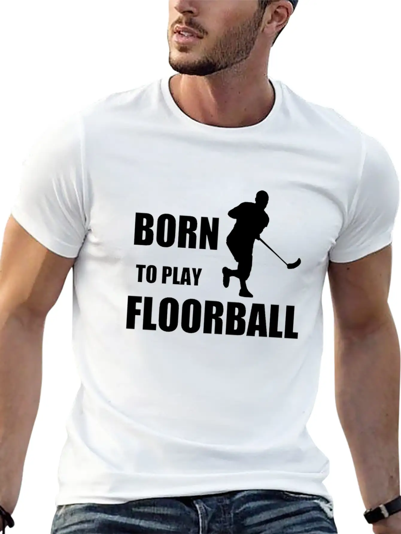 Born To Play Floorball, Gift, Birthday Classic Fit Graphic Tee For Daily Comfort – Unisex Cotton Shirt
