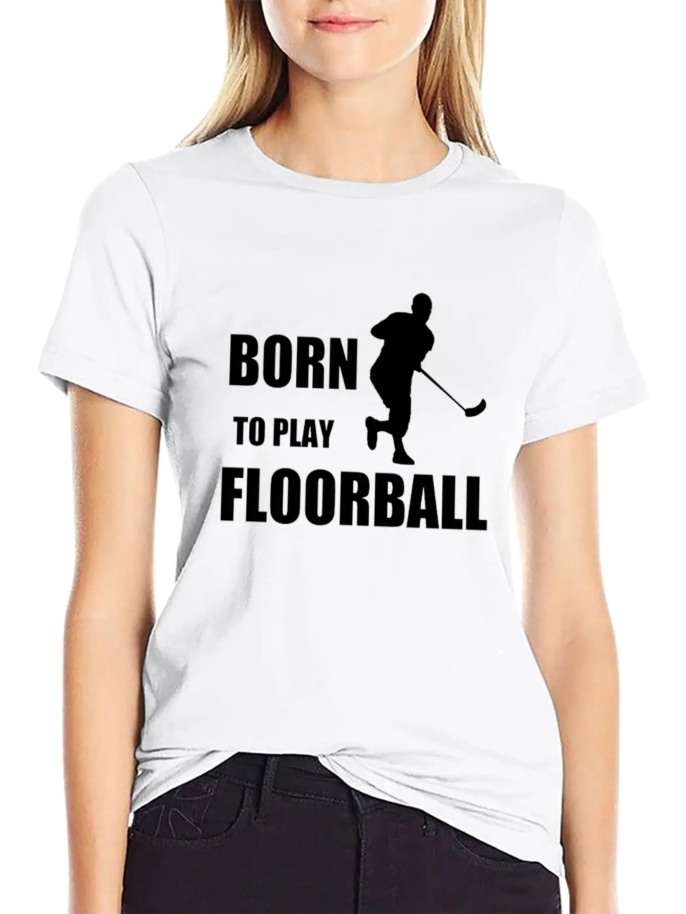 Born To Play Floorball, Gift, Birthday Classic Fit Graphic Tee For Daily Comfort – Unisex Cotton Shirt