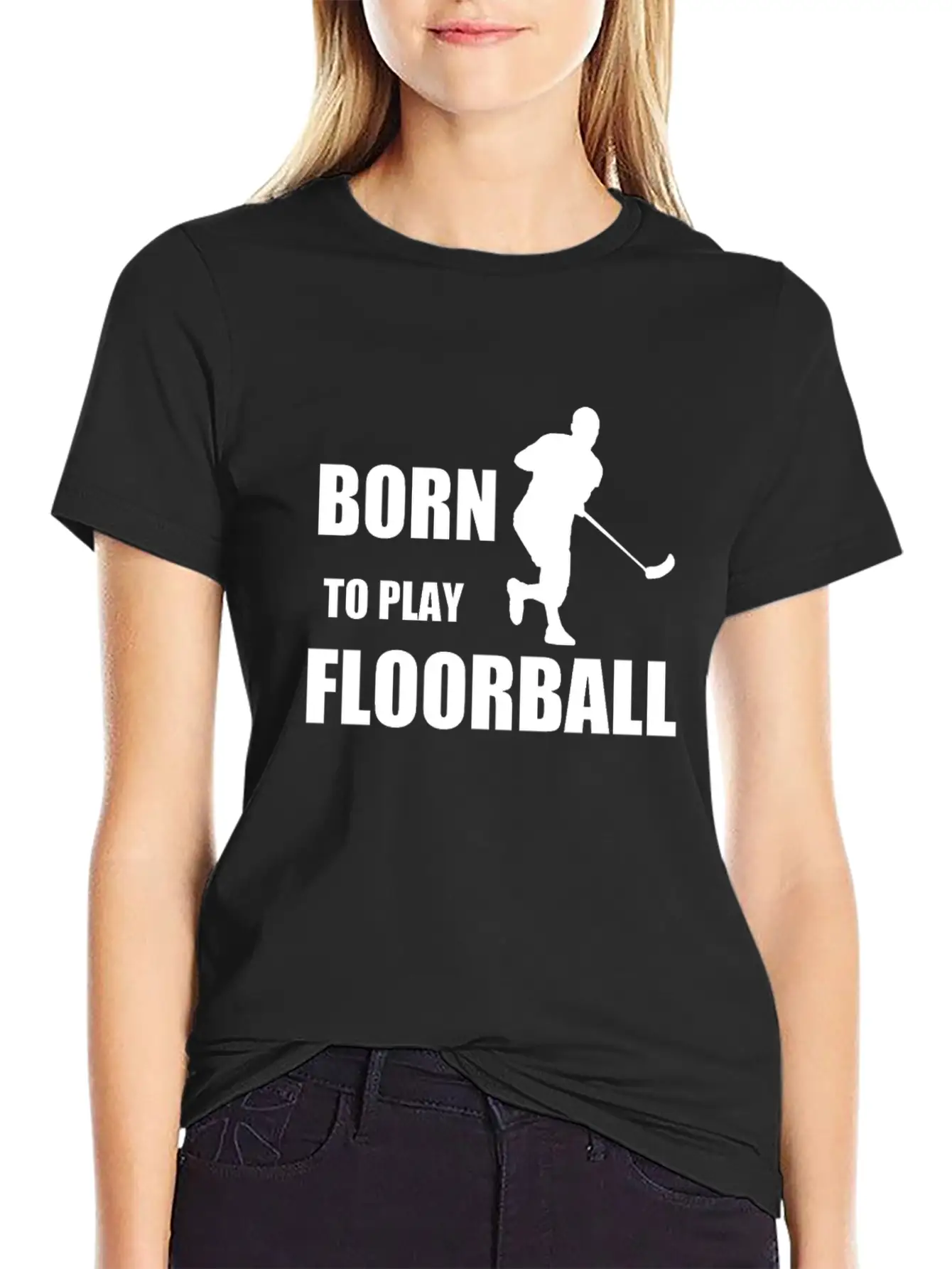 Born To Play Floorball, Gift, Birthday Classic Fit Graphic Tee For Daily Comfort – Unisex Cotton Shirt