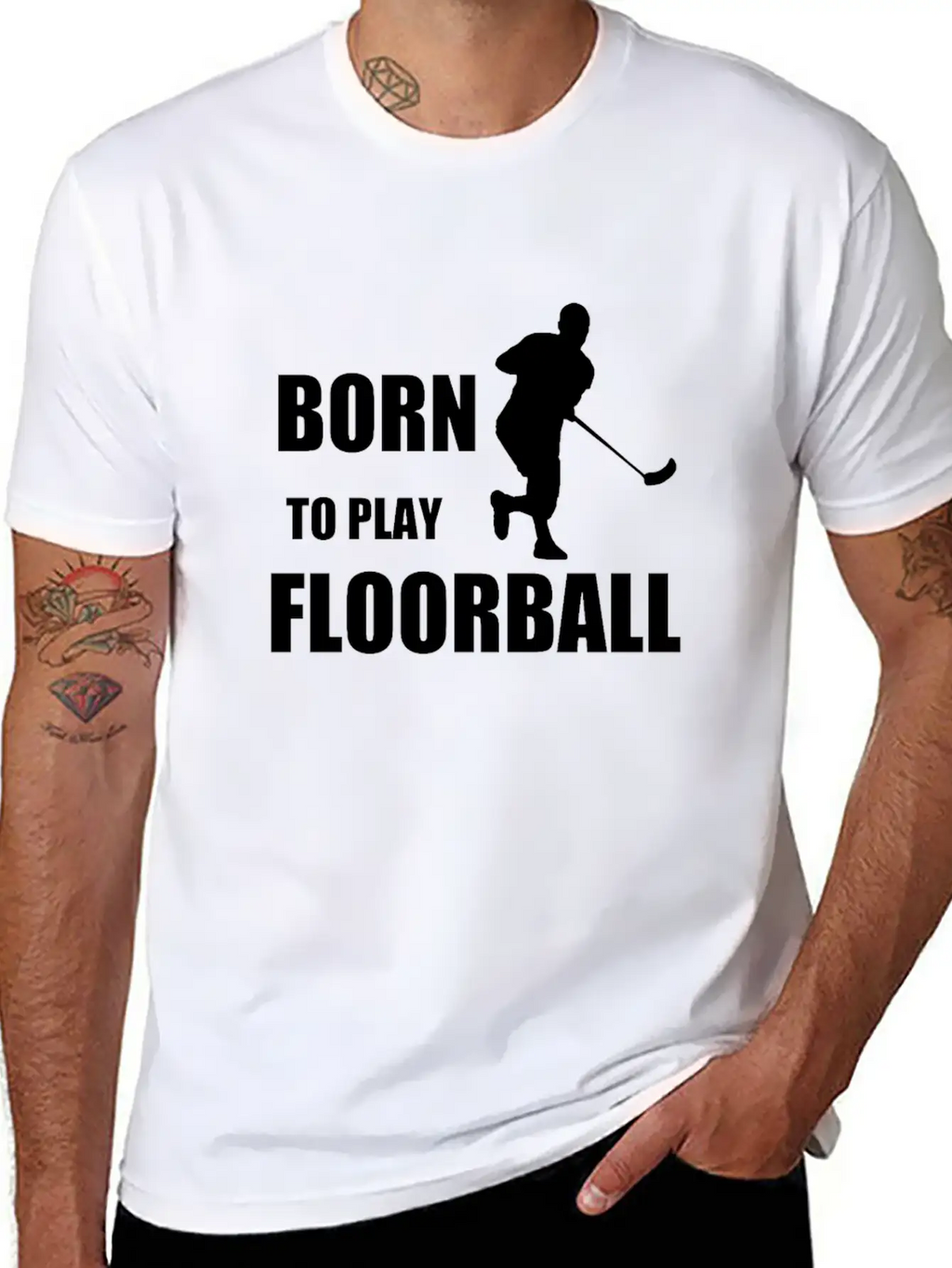 Born To Play Floorball, Gift, Birthday Classic Fit Graphic Tee For Daily Comfort – Unisex Cotton Shirt