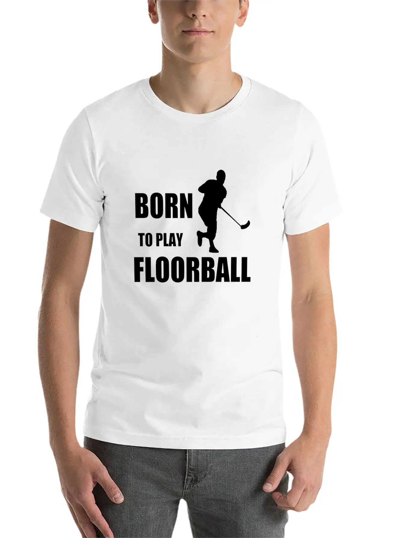 Born To Play Floorball, Gift, Birthday Classic Fit Graphic Tee For Daily Comfort – Unisex Cotton Shirt