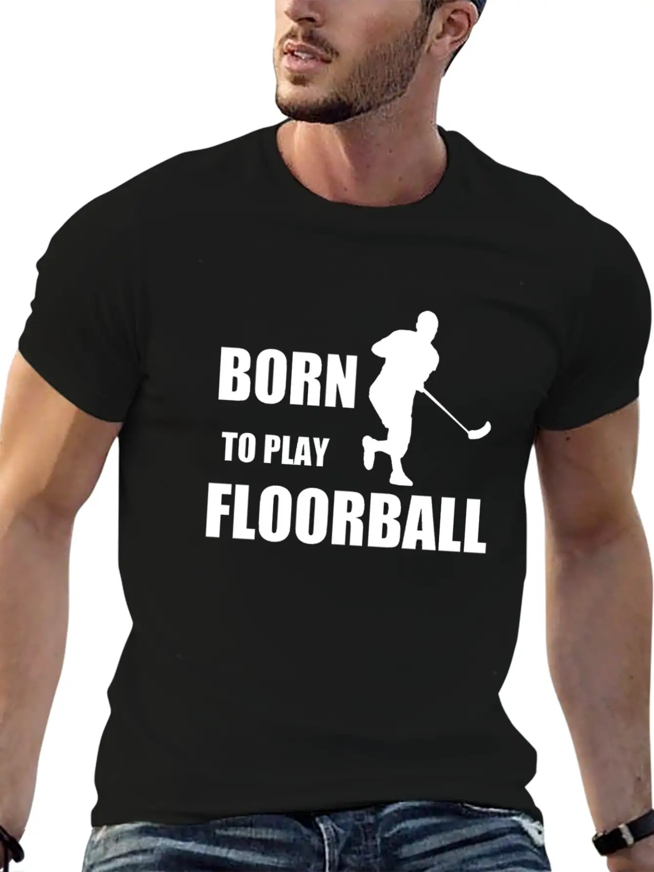 Born To Play Floorball, Gift, Birthday Classic Fit Graphic Tee For Daily Comfort – Unisex Cotton Shirt