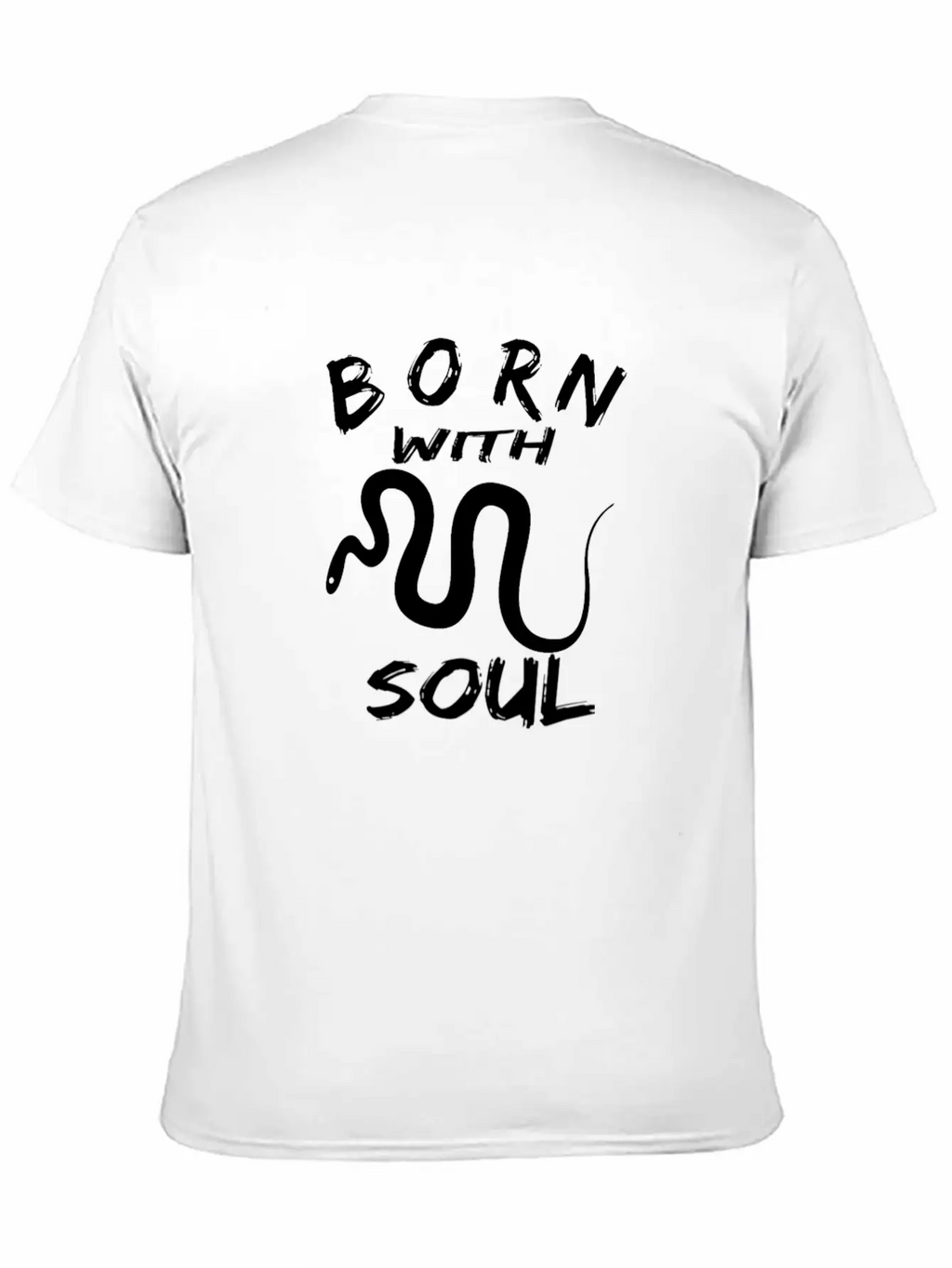 BORN WITH SNAKE SOUL Essential Cotton Tee For Daily Outfits – Unisex Style