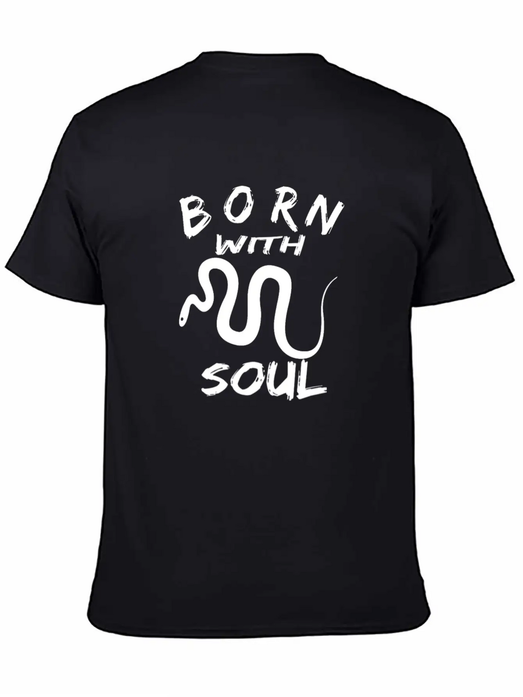BORN WITH SNAKE SOUL Essential Cotton Tee For Daily Outfits – Unisex Style