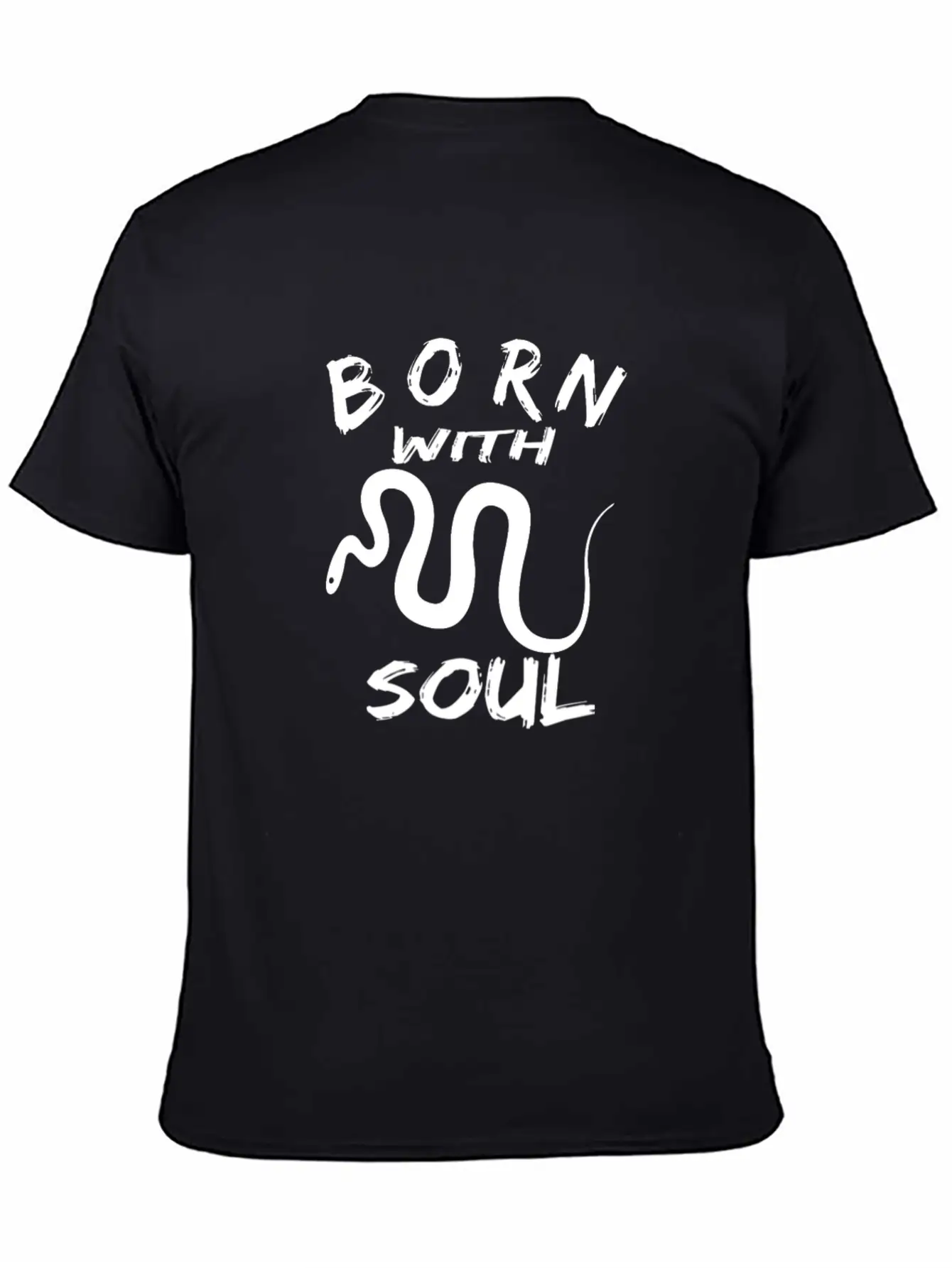BORN WITH SNAKE SOUL Essential Cotton Tee For Daily Outfits – Unisex Style