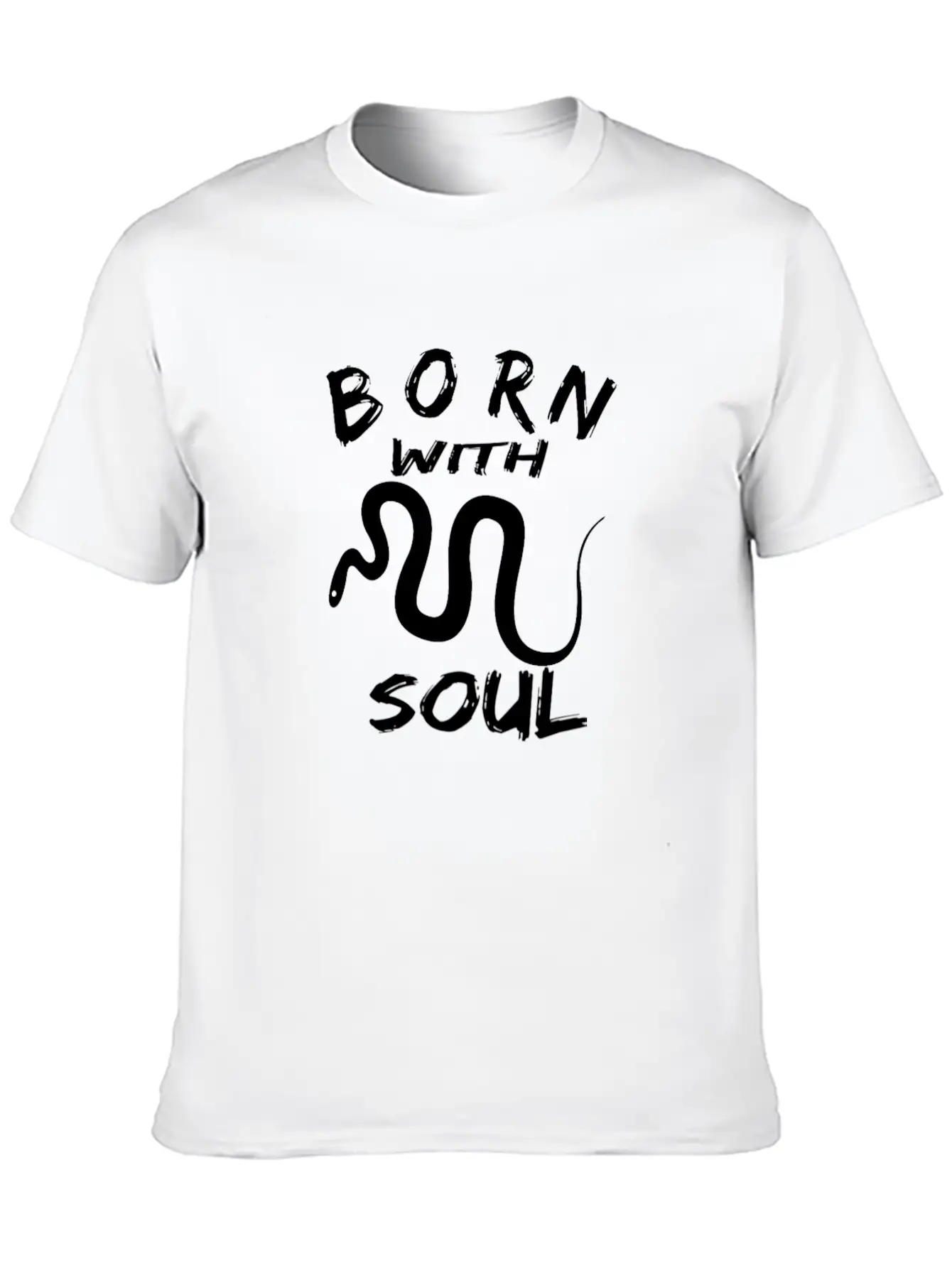 BORN WITH SNAKE SOUL Essential Cotton Tee For Daily Outfits – Unisex Style