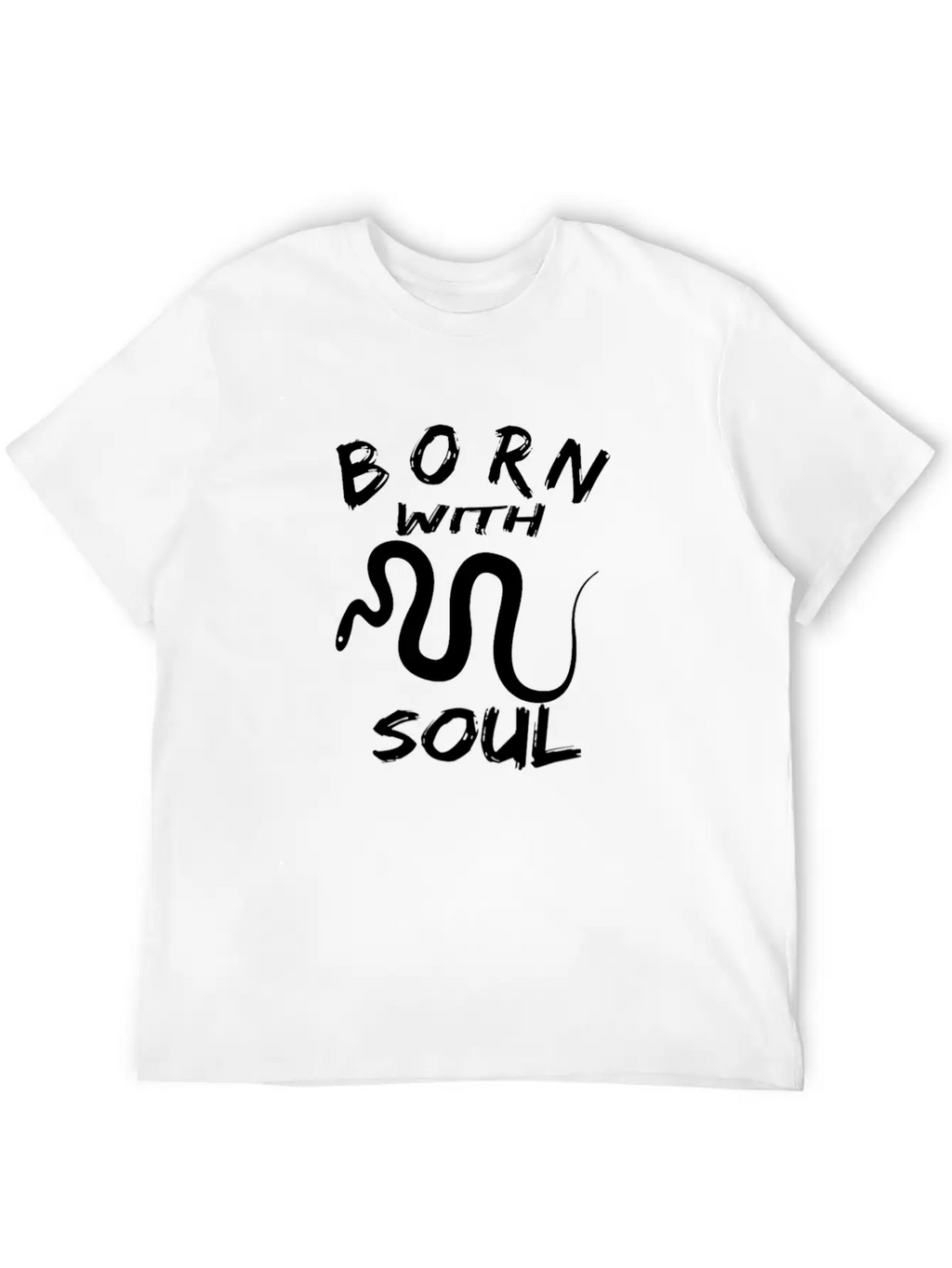 BORN WITH SNAKE SOUL Essential Cotton Tee For Daily Outfits – Unisex Style