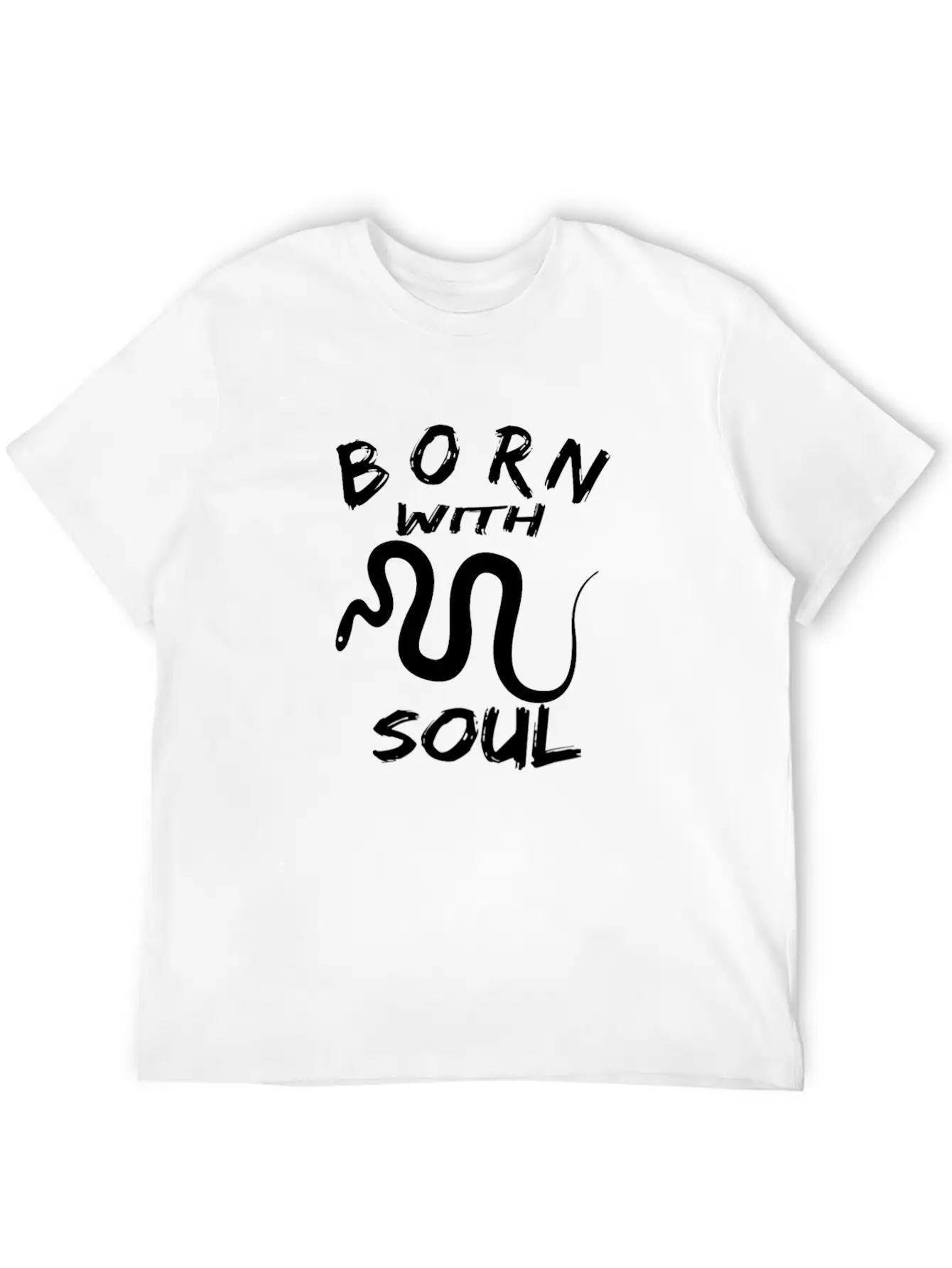 BORN WITH SNAKE SOUL Essential Cotton Tee For Daily Outfits – Unisex Style