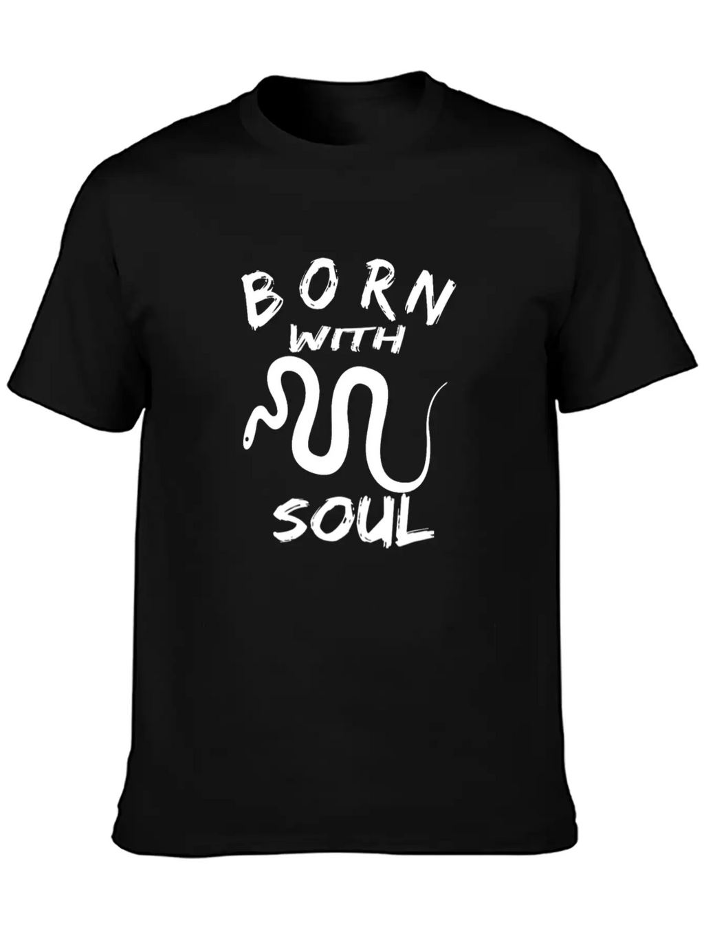 BORN WITH SNAKE SOUL Essential Cotton Tee For Daily Outfits – Unisex Style