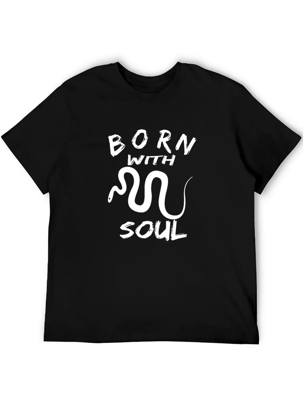 BORN WITH SNAKE SOUL Essential Cotton Tee For Daily Outfits – Unisex Style