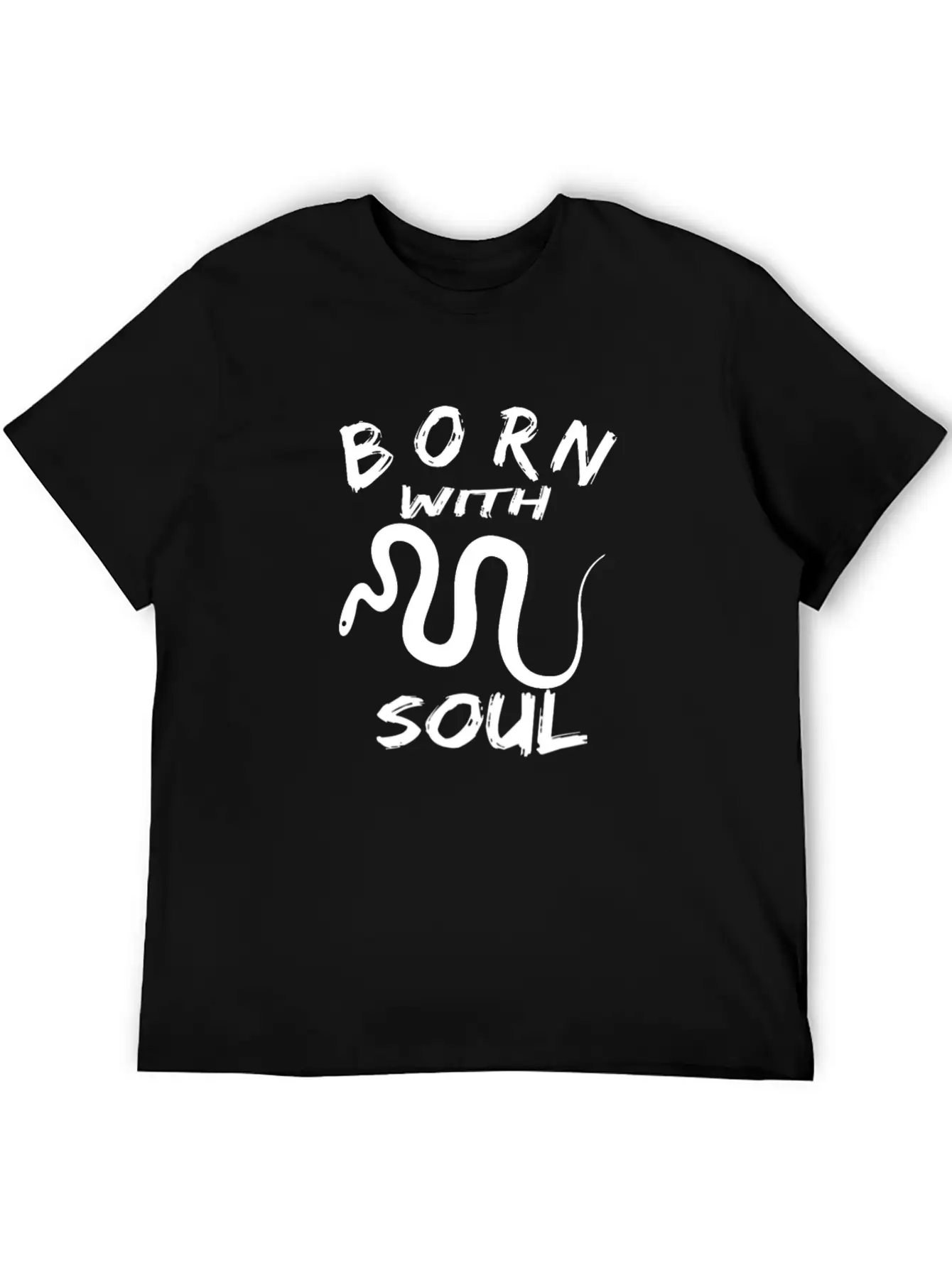 BORN WITH SNAKE SOUL Essential Cotton Tee For Daily Outfits – Unisex Style
