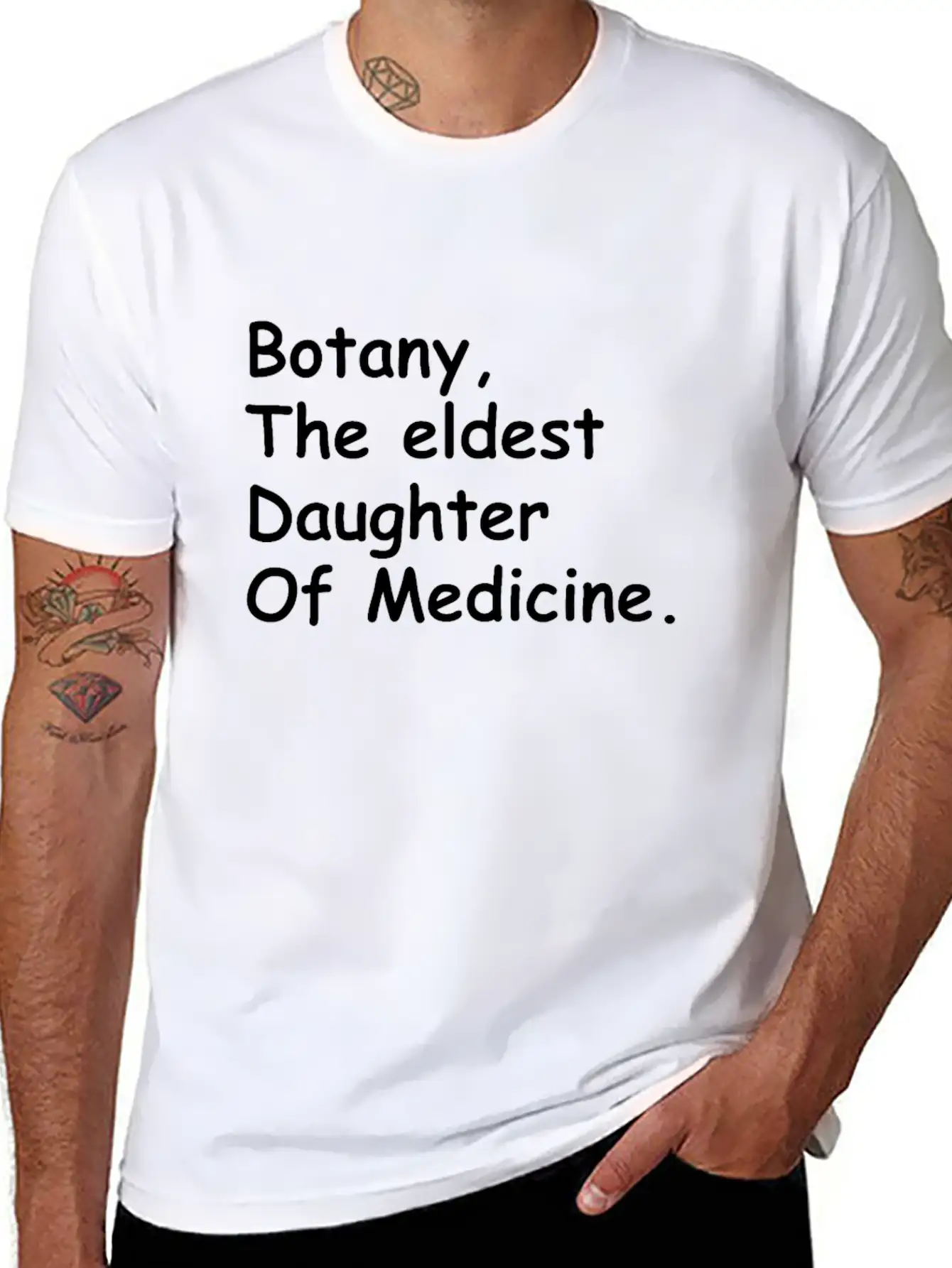 BOTANY: Eldest Daughter Of Medicine Essential Cotton Tee For Daily Outfits – Unisex Style