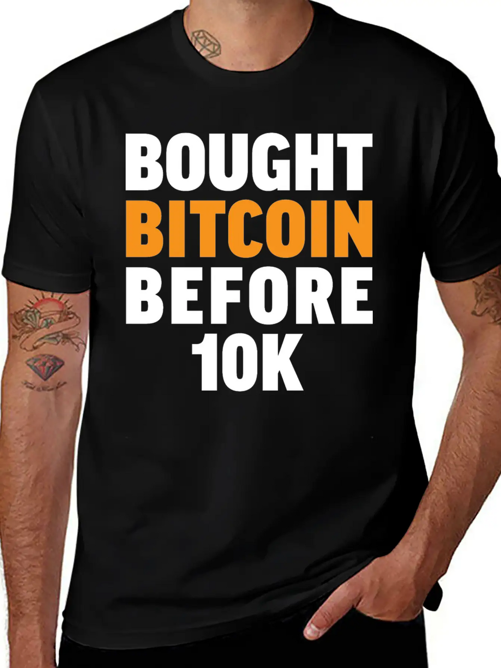 Bought Bitcoin Before 10K Funny BTC Investor Essential Cotton Tee For Daily Outfits – Unisex Style