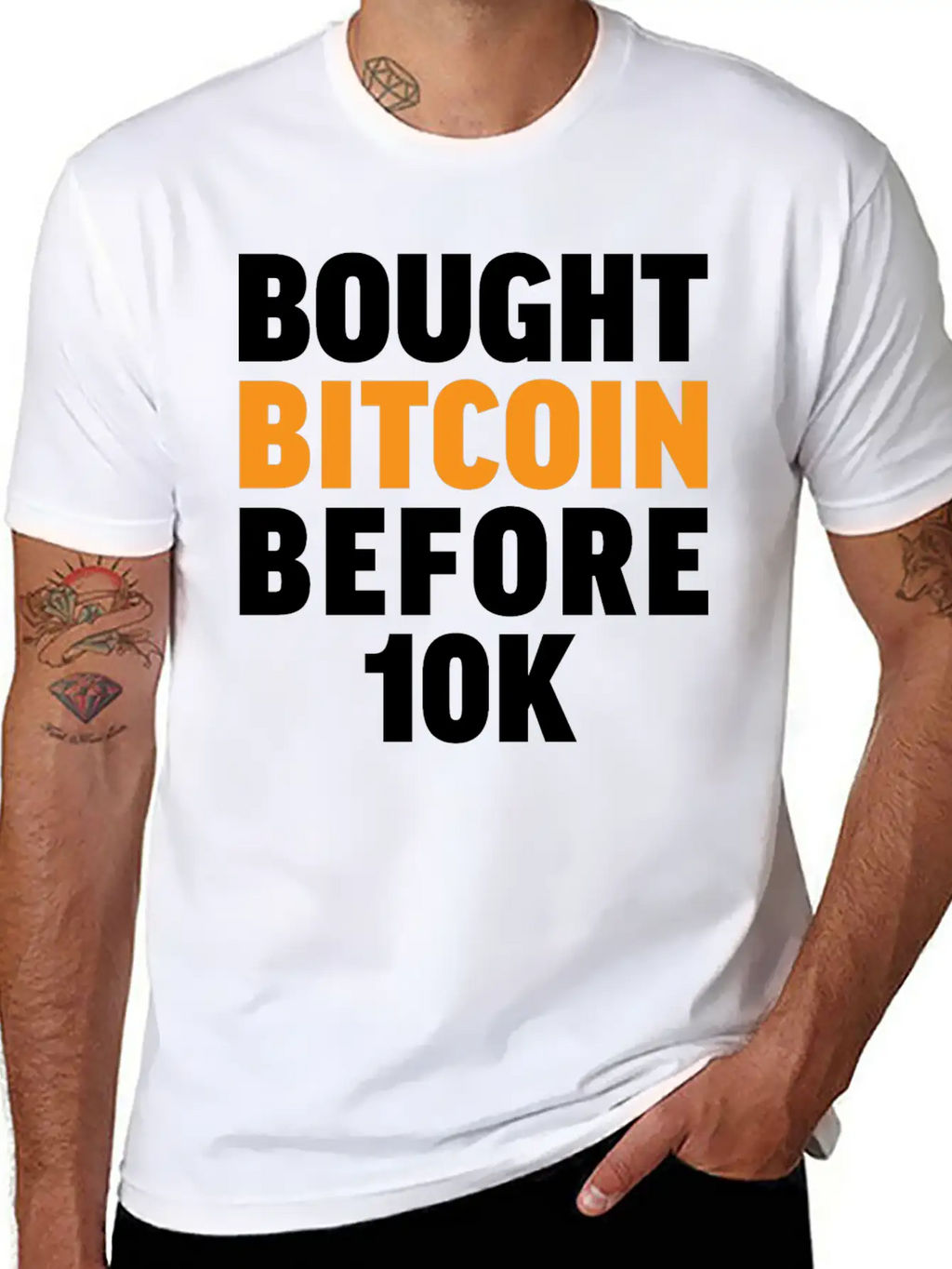 Bought Bitcoin Before 10K Funny BTC Investor Essential Cotton Tee For Daily Outfits – Unisex Style