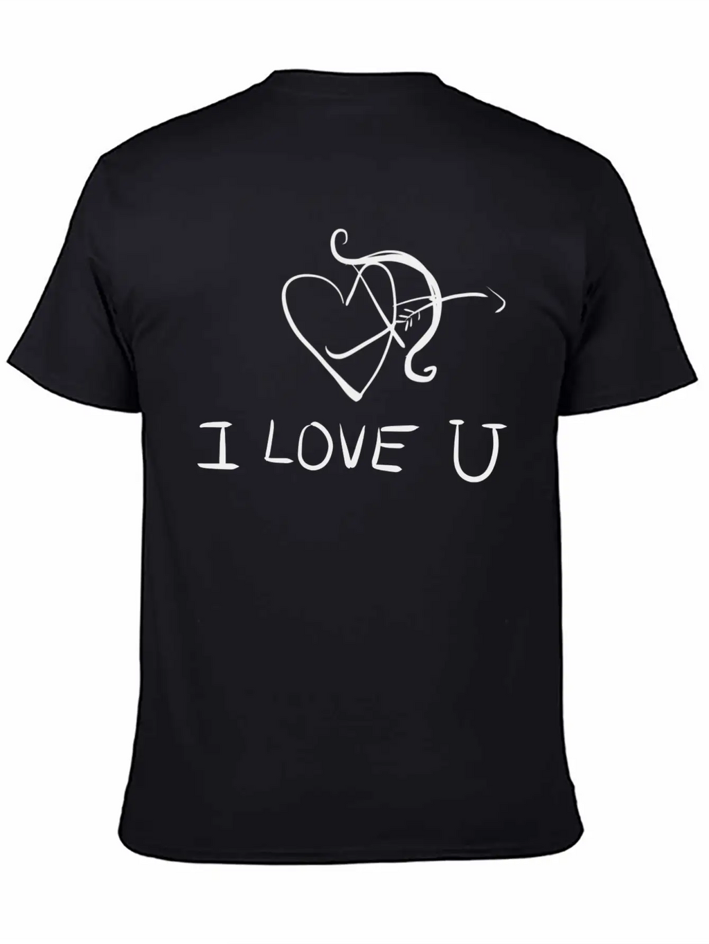 Bow Shoot Arrow Heart I Love You Classic Fit Graphic Tee For Daily Comfort – Unisex Cotton Shirt