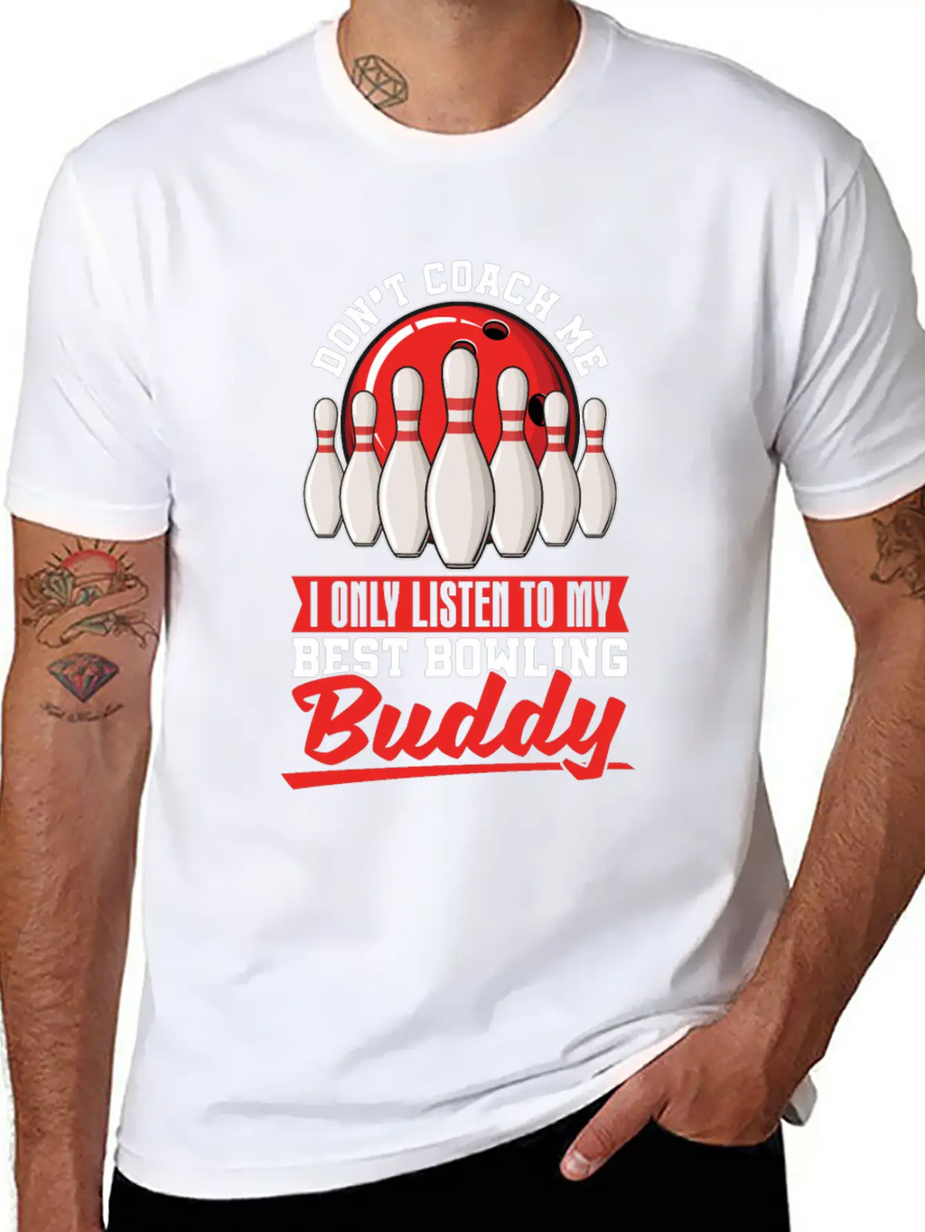 Bowling Breathable Soft Cotton T-Shirt – Timeless Casual Look
