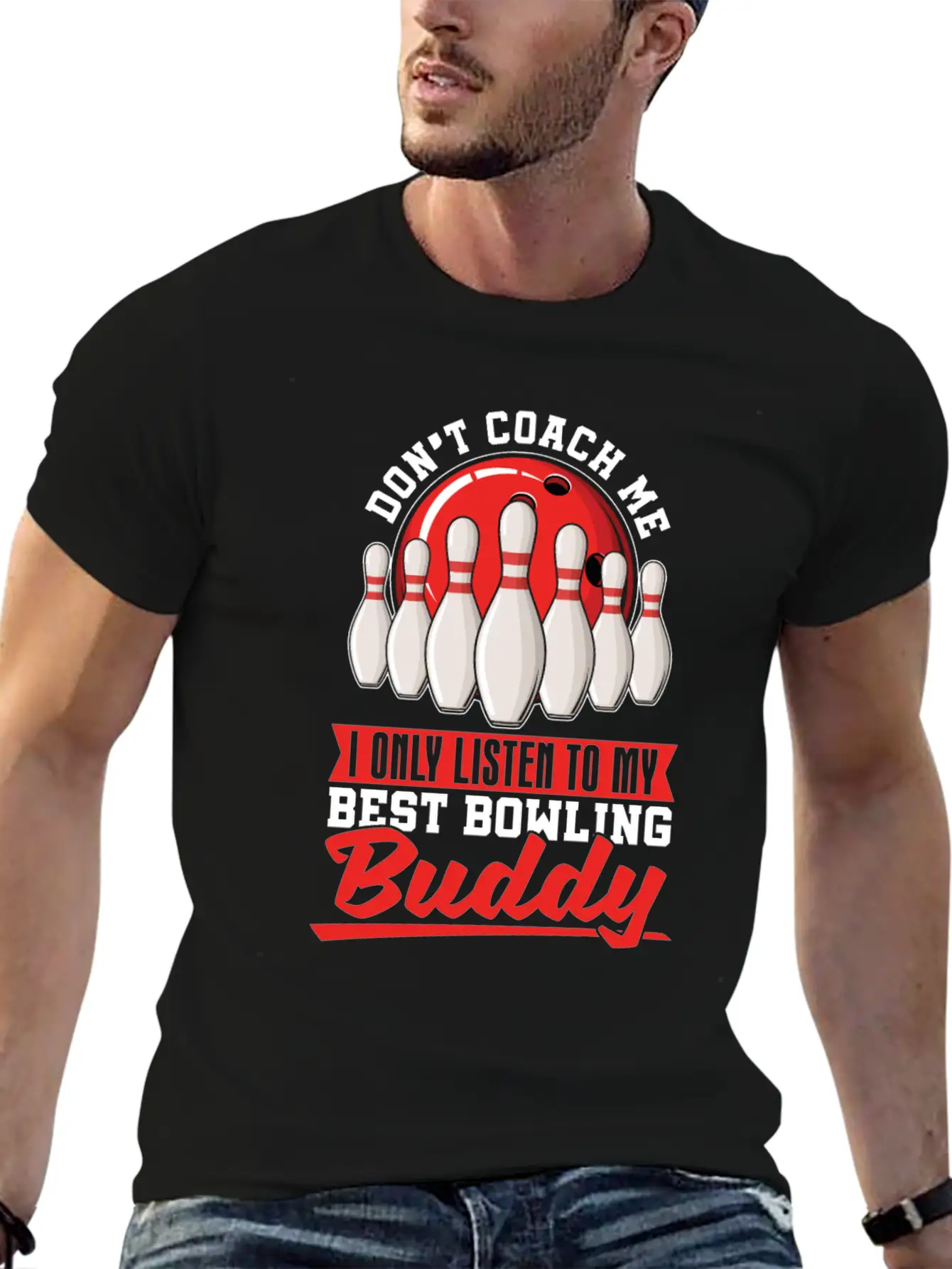 Bowling Breathable Soft Cotton T-Shirt – Timeless Casual Look