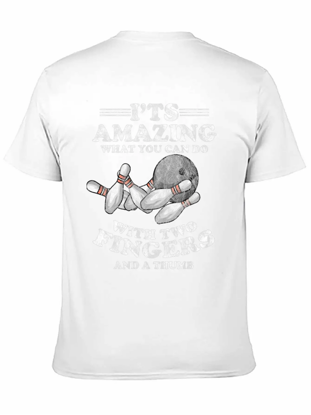 Bowling Humor Bowling Alley Skittles Spare Strike Unisex Casual T-Shirt – Clean Design For Daily Comfort