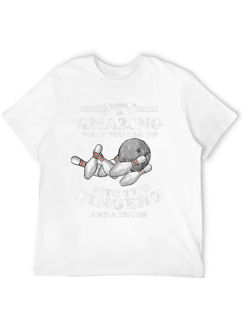 Bowling Humor Bowling Alley Skittles Spare Strike Unisex Casual T-Shirt – Clean Design For Daily Comfort