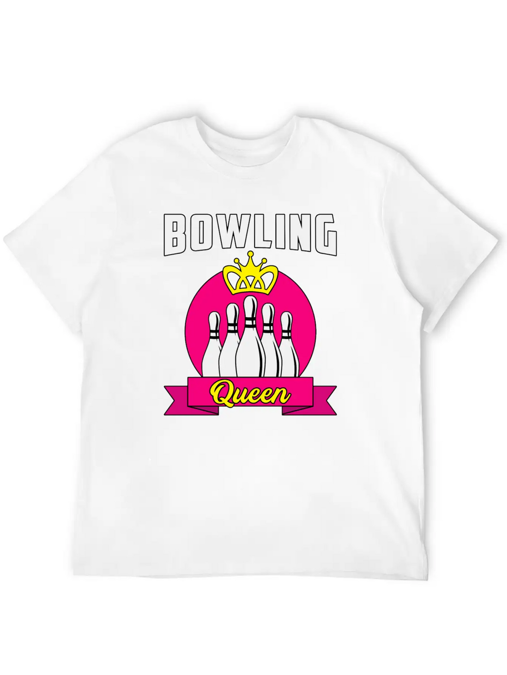 Bowling Ladies Lady Girl Bowler Funny Gift Idea Breathable Soft Cotton T-Shirt – Timeless Casual Look
