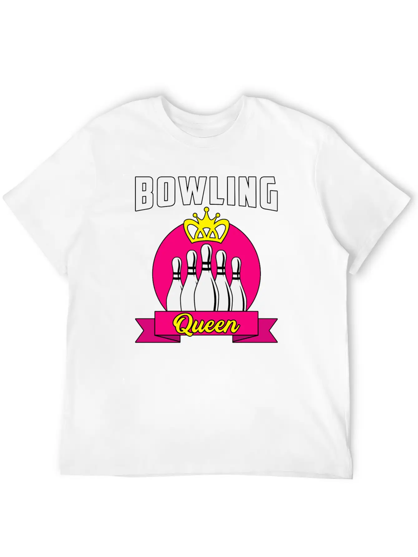 Bowling Ladies Lady Girl Bowler Funny Gift Idea Breathable Soft Cotton T-Shirt – Timeless Casual Look