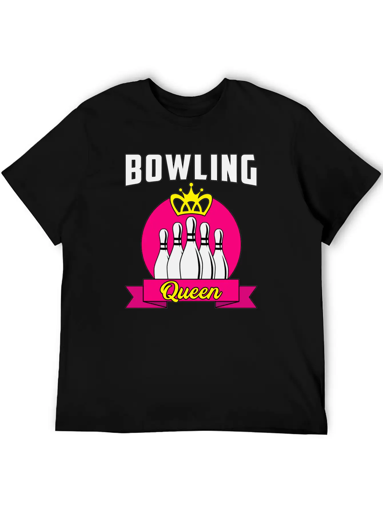 Bowling Ladies Lady Girl Bowler Funny Gift Idea Breathable Soft Cotton T-Shirt – Timeless Casual Look