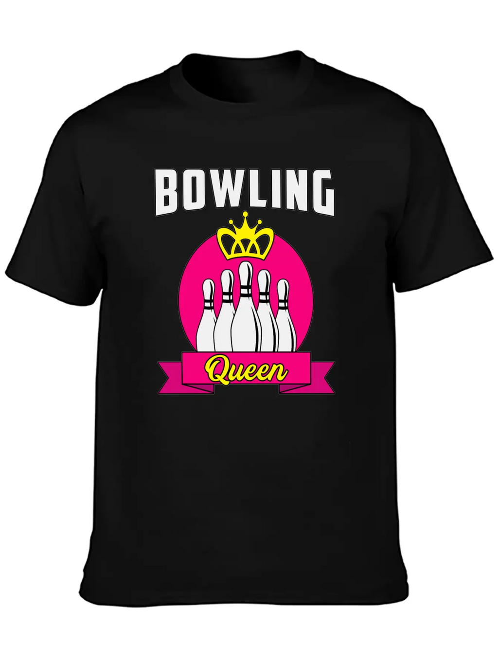 Bowling Ladies Lady Girl Bowler Funny Gift Idea Breathable Soft Cotton T-Shirt – Timeless Casual Look