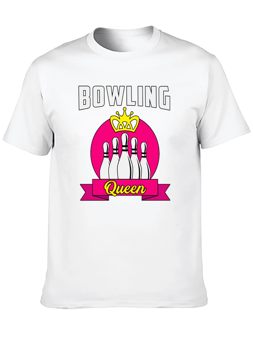 Bowling Ladies Lady Girl Bowler Funny Gift Idea Breathable Soft Cotton T-Shirt – Timeless Casual Look