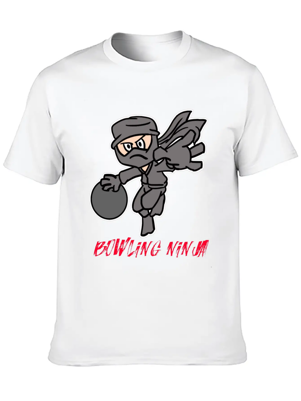 Bowling Ninja Unisex Casual T-Shirt – Clean Design For Daily Comfort