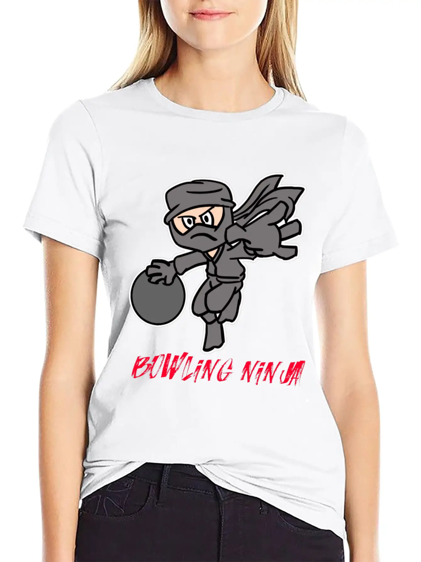 Bowling Ninja Unisex Casual T-Shirt – Clean Design For Daily Comfort