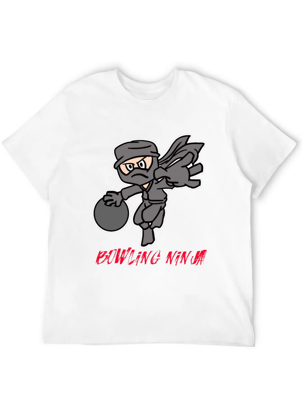 Bowling Ninja Unisex Casual T-Shirt – Clean Design For Daily Comfort
