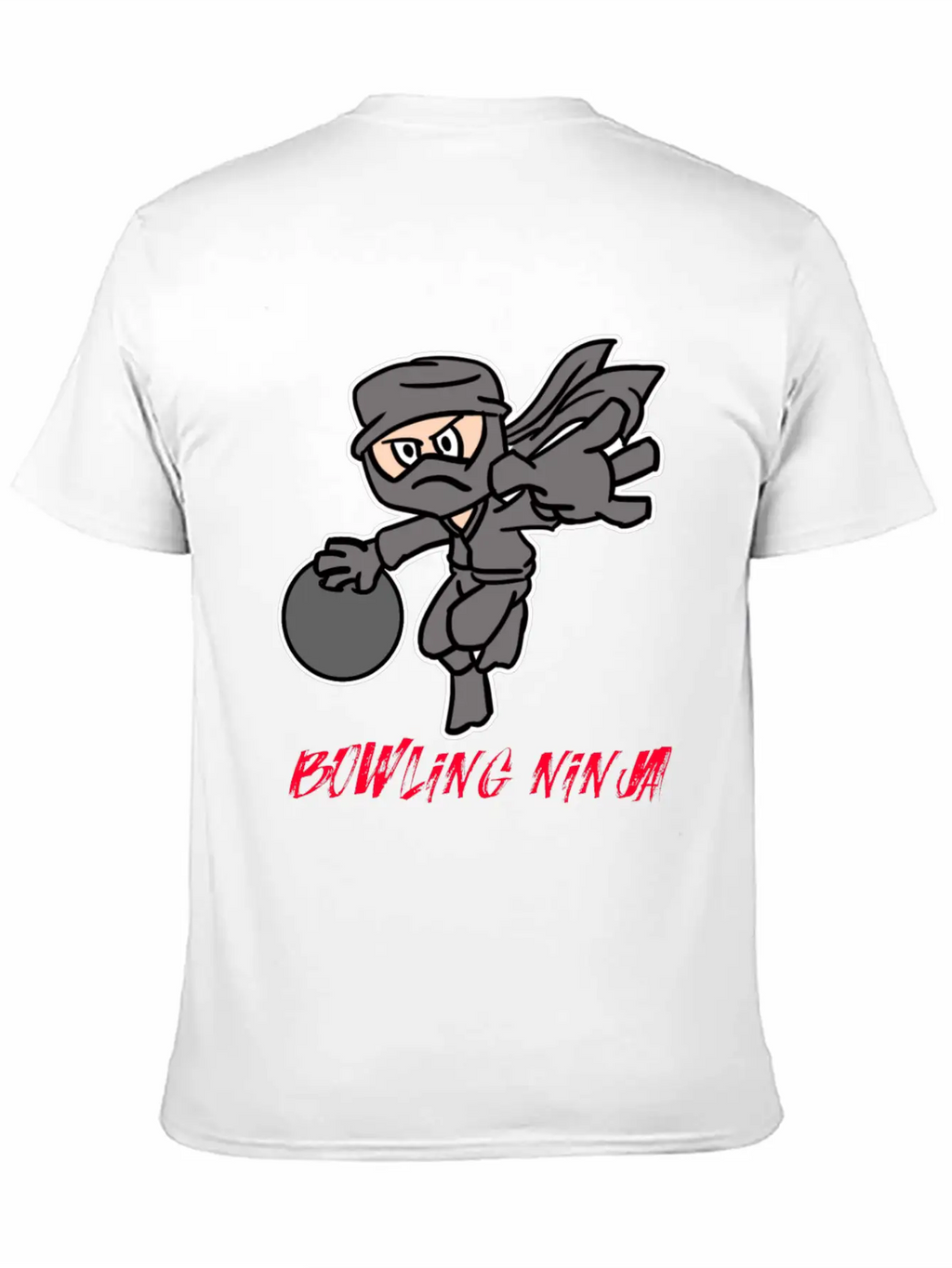 Bowling Ninja Unisex Casual T-Shirt – Clean Design For Daily Comfort