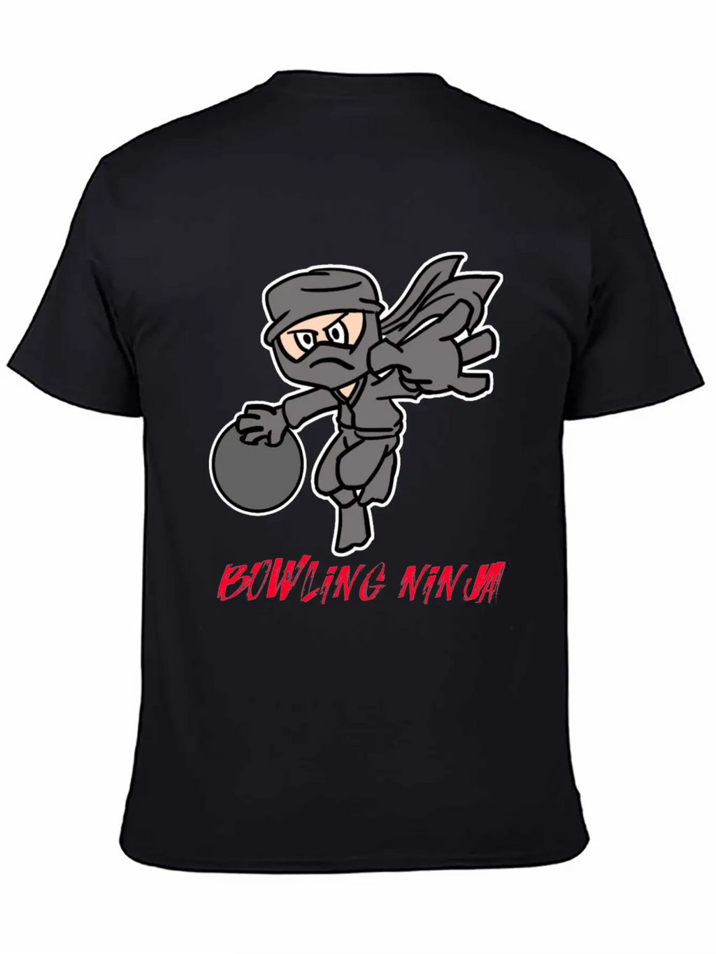 Bowling Ninja Unisex Casual T-Shirt – Clean Design For Daily Comfort