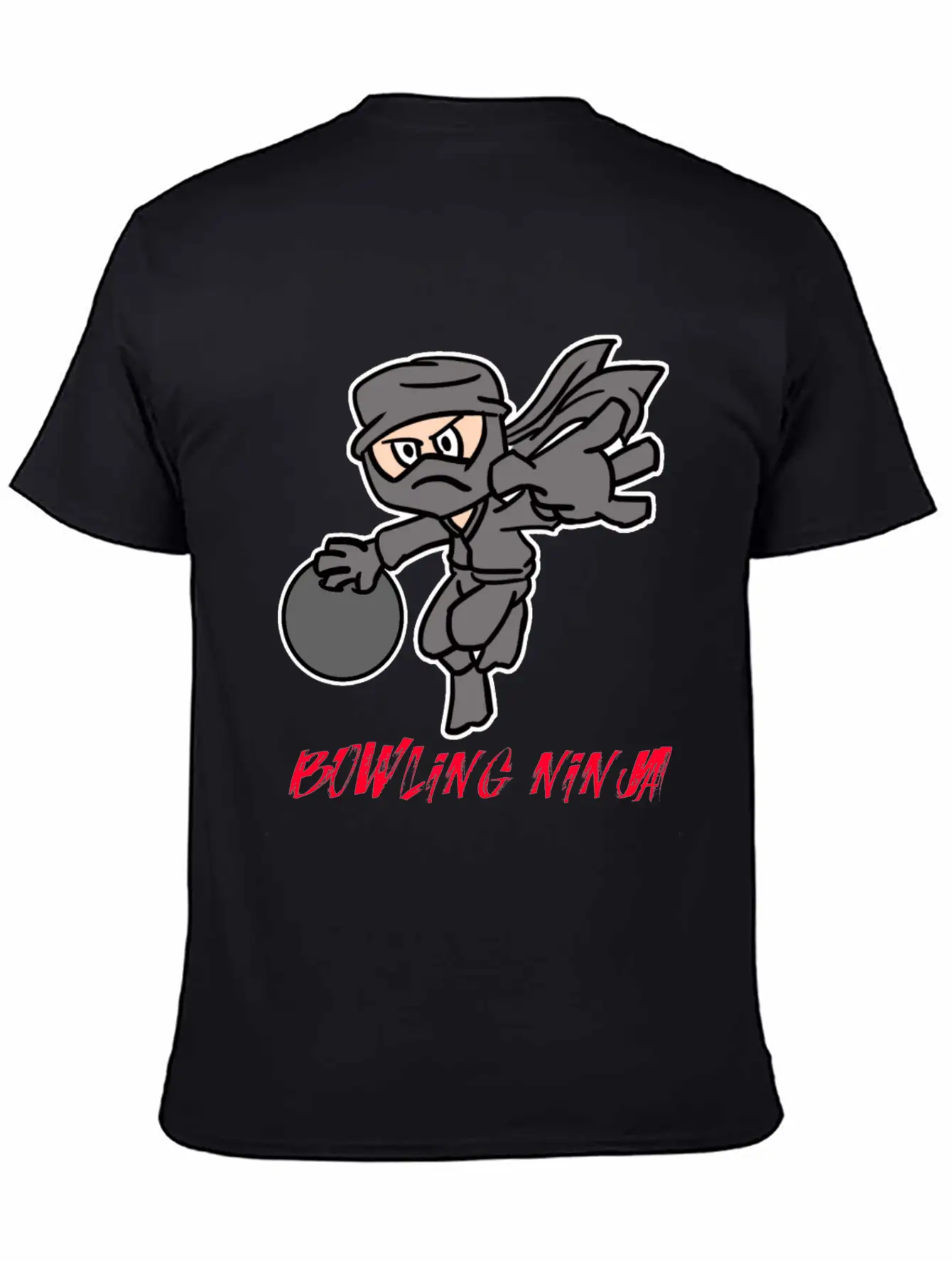 Bowling Ninja Unisex Casual T-Shirt – Clean Design For Daily Comfort