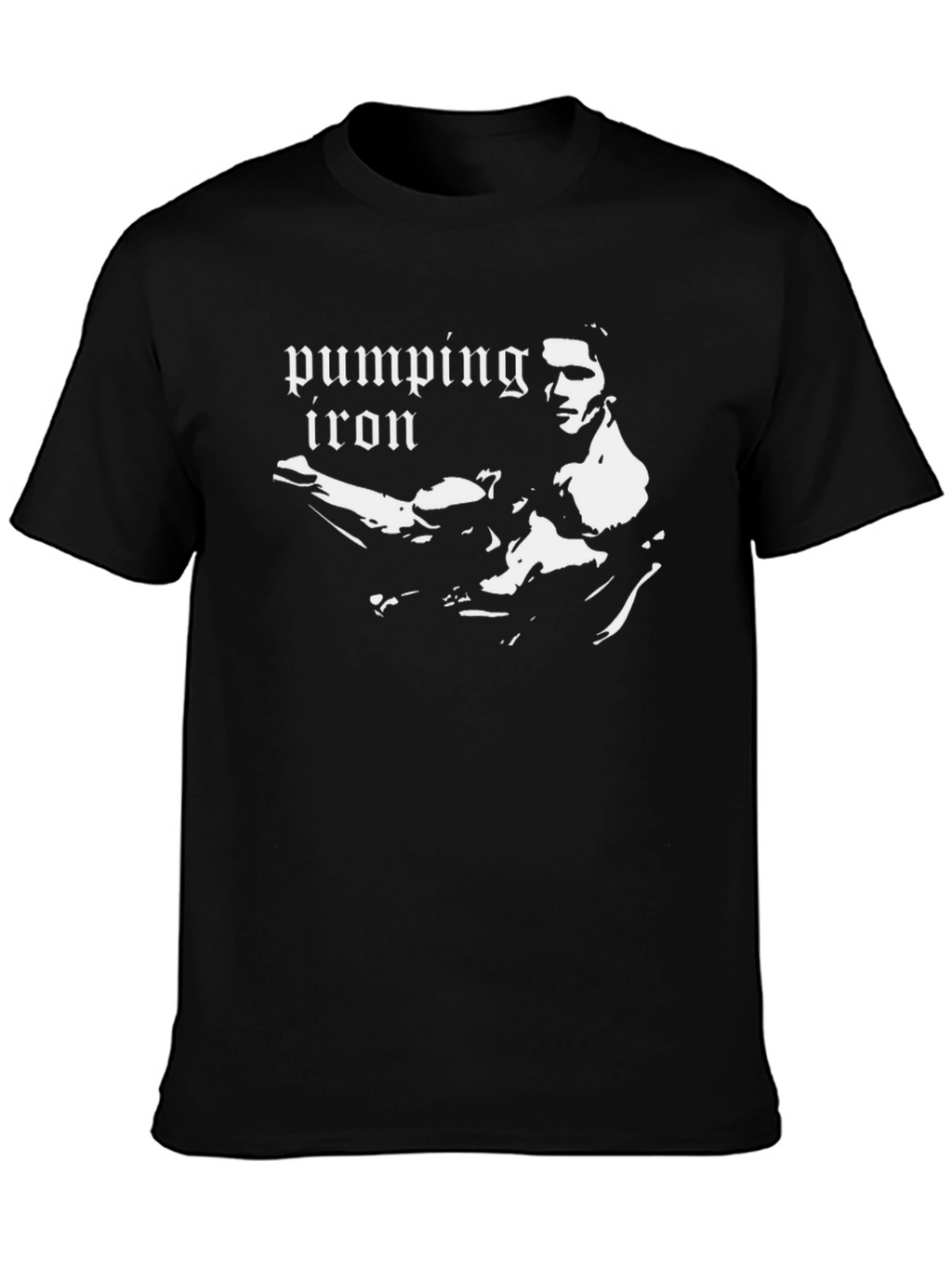 Pumping Iron Graphic Tee - Classic Bodybuilding T-Shirt