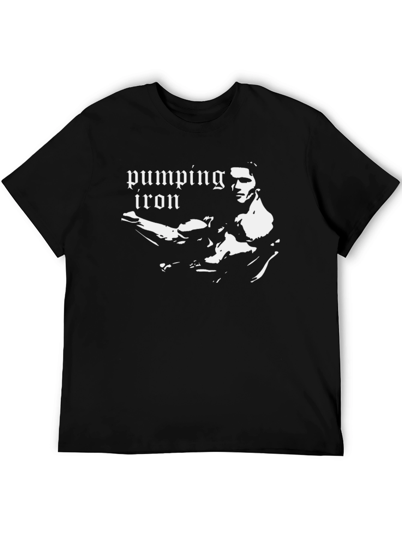 Pumping Iron Graphic Tee - Classic Bodybuilding T-Shirt