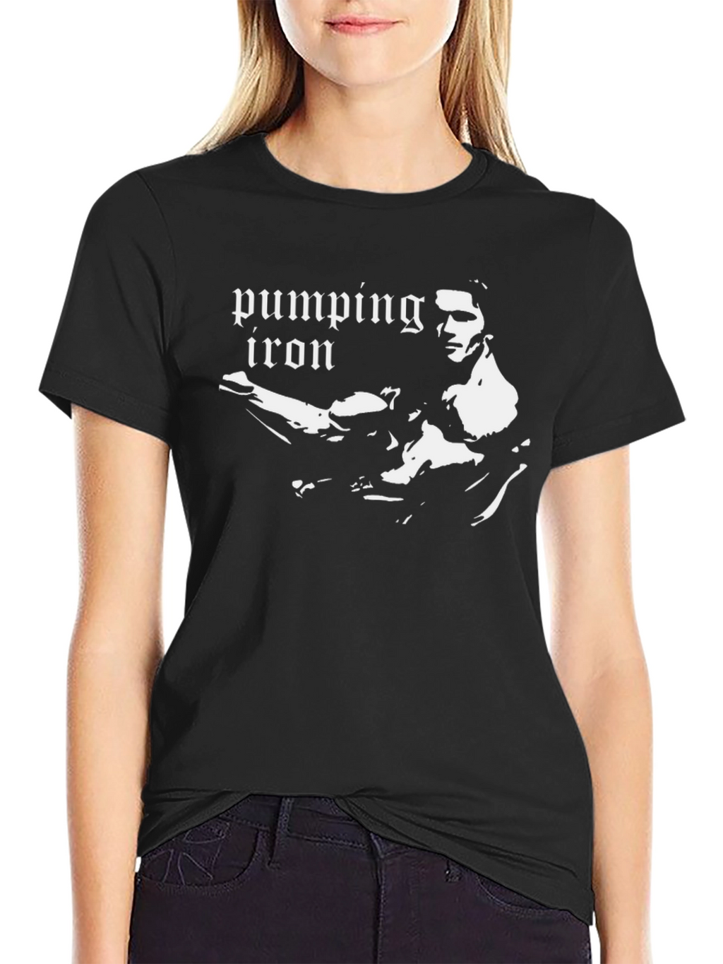 Pumping Iron Graphic Tee - Classic Bodybuilding T-Shirt