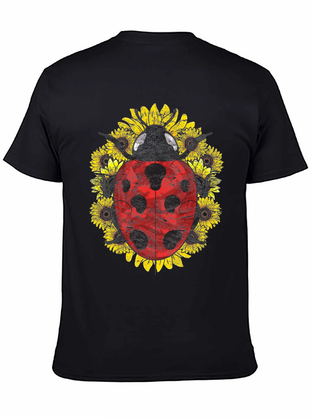 Ladybug Sunflower Graphic Tee - Unisex