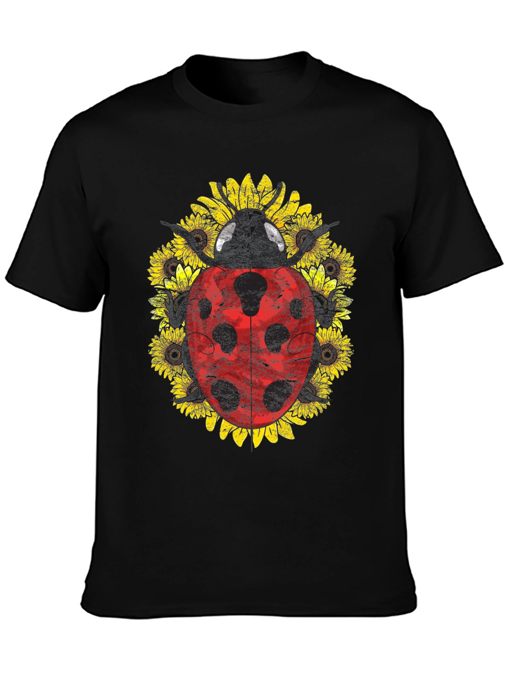 Ladybug Sunflower Graphic Tee - Unisex