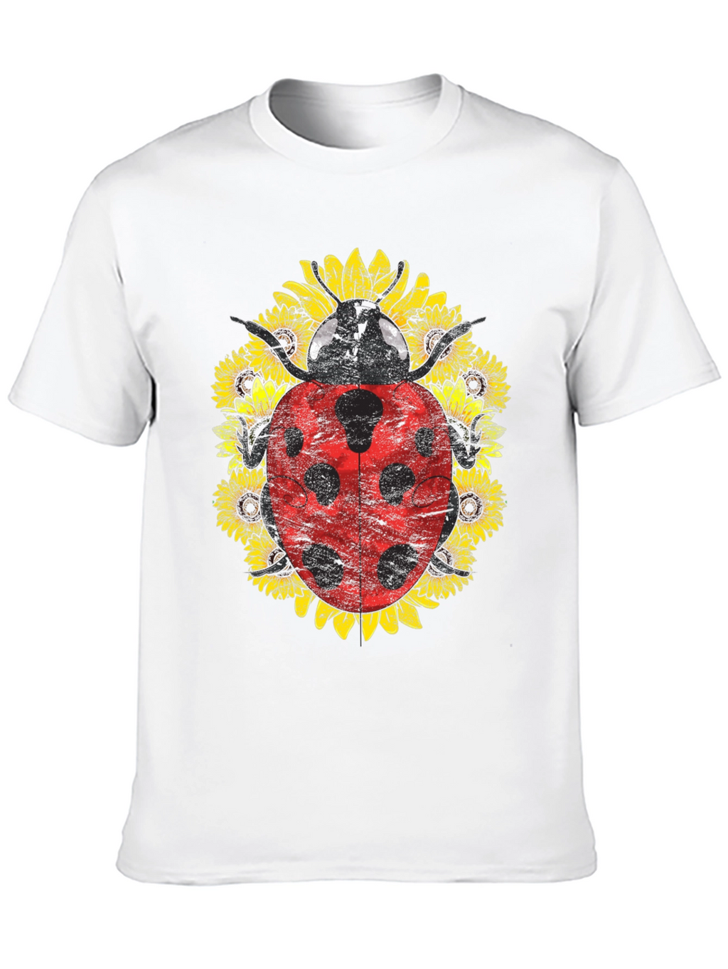 Ladybug Sunflower Graphic Tee - Unisex