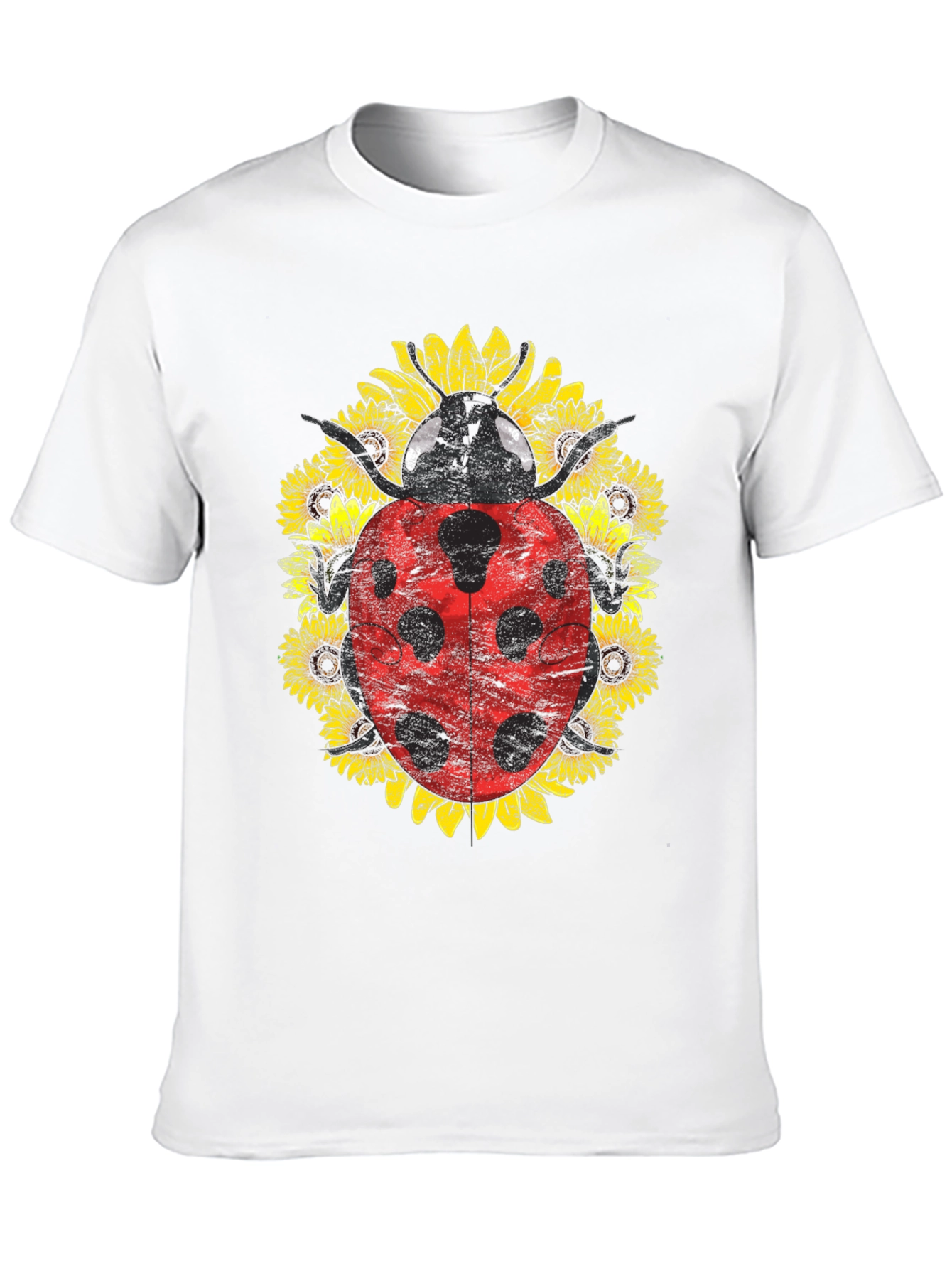 Ladybug Sunflower Graphic Tee - Unisex
